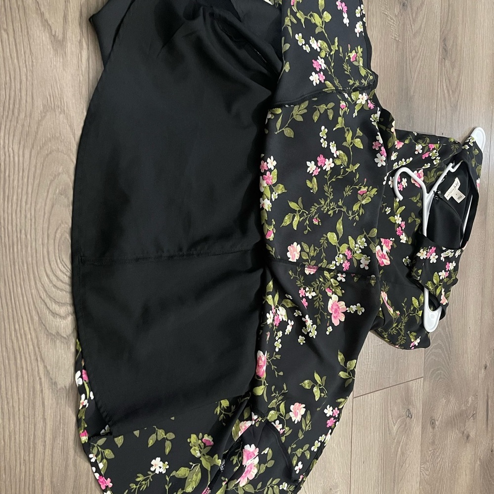 Maison Jules Women's Black Floral Sleevless dress, size 2 - Picture 8 of 9